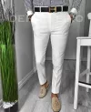 Pantaloni barbati eleganti albi ZR A6688 B13